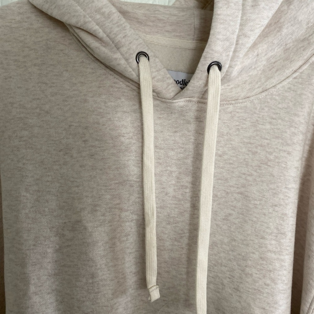 Goodfellow & Co Cream Men’s Hoodie Seeatshirt Kangaroo pocket Drawstring Size 3X